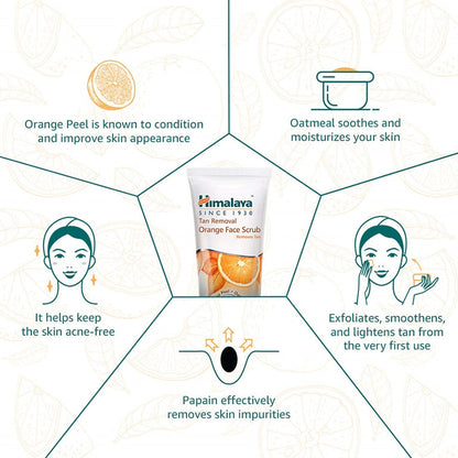 Himalaya Herbals Tan Removal Orange Face Scrub - 50 gm