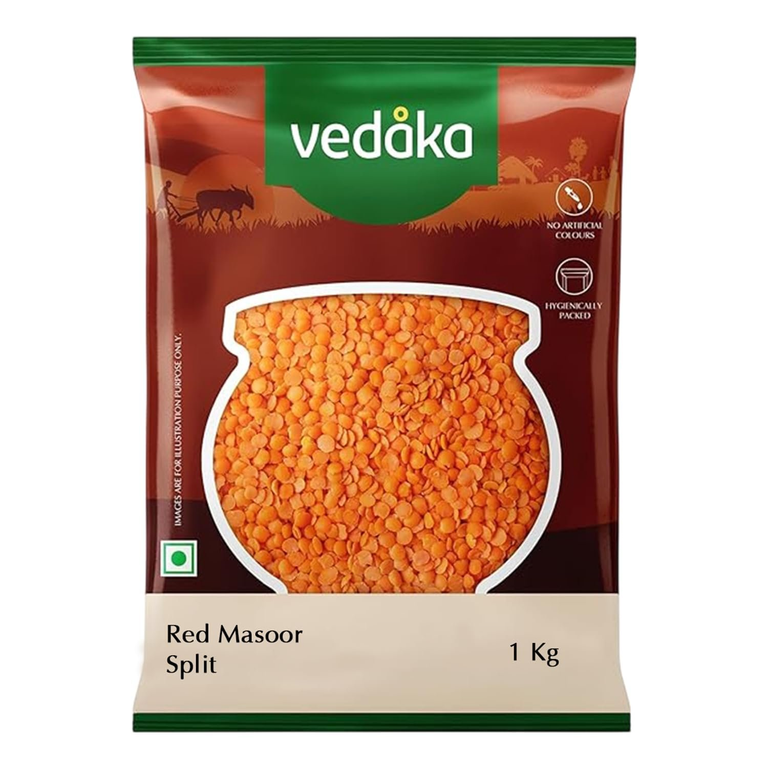 Vedaka Red Masoor Dal Split - 1 kg