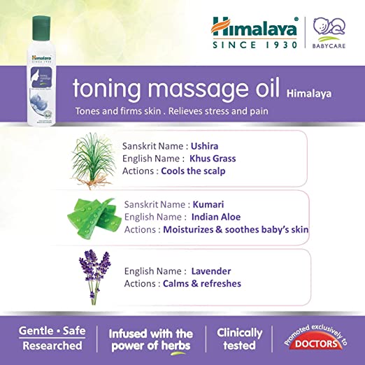 Himalaya Herbals Toning Massage Oil - 200 ml