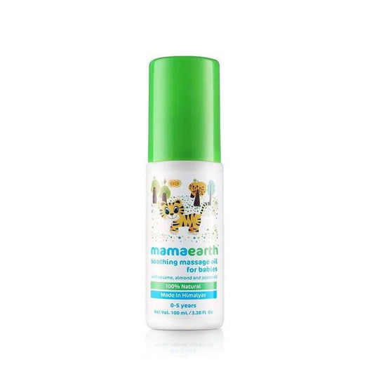 Mamaearth Soothing Massage Oil For Babies With Sesame, Almond & Jojoba Oil - 100 ml