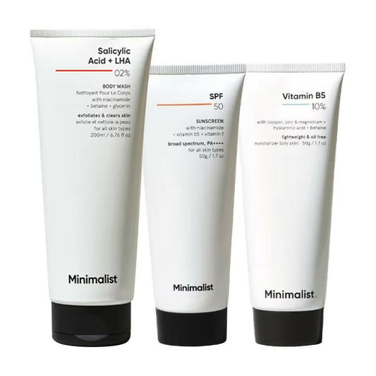 Minimalist Bestseller SPF 50, Moisturizer & Body Wash Combo - combo