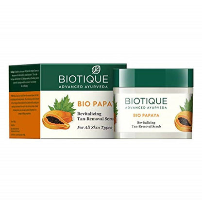 Biotique Bio Papaya Revitalizing Tan-Removal Scrub - 50 gm