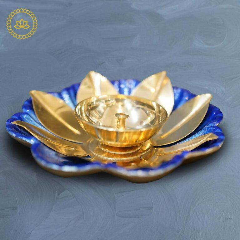 Brass Sunflower Designed Diya