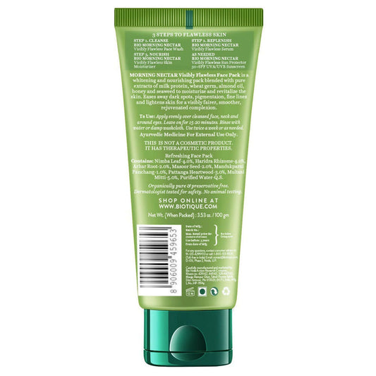 Biotique Bio Morning Nectar Visibly Flawless Face Pack - 100 gm