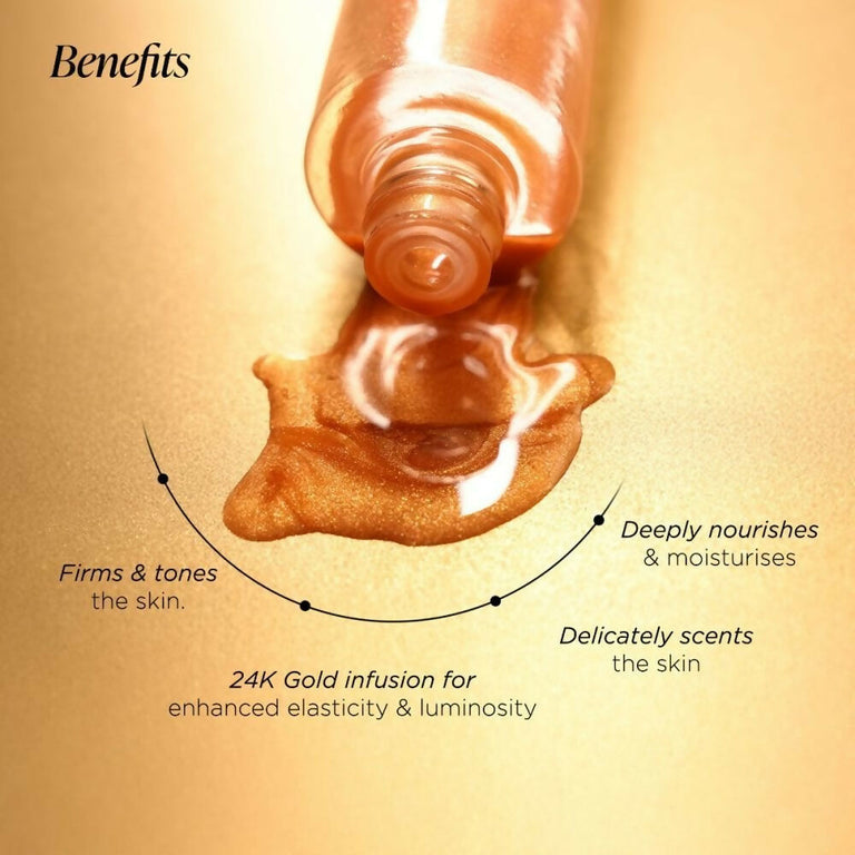 Forest Essentials Soundarya Luminous Beauty Body Oil with 24 Karat Gold Shimmer - 50 ml