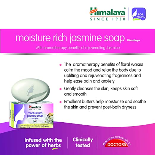 Himalaya Herbals Moisture Rich Jasmine Soap For Moms - 75 gm