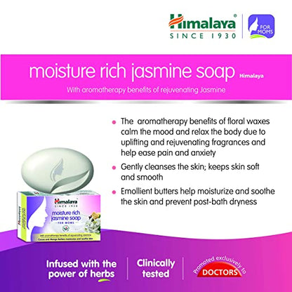 Himalaya Herbals Moisture Rich Jasmine Soap For Moms - 75 gm