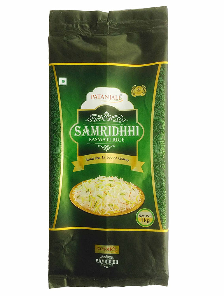 Patanjali Samridhhi Basmati Rice - 1 kg