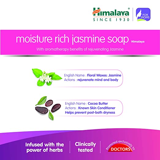 Himalaya Herbals Moisture Rich Jasmine Soap For Moms - 75 gm