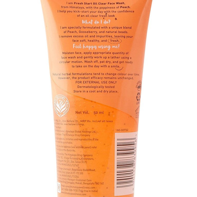 Himalaya - Fresh Start Oil Clear Peach Face Wash - 50 ml