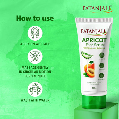 Patanjali Apricot Face Scrub - 100 gm - Pack of 1