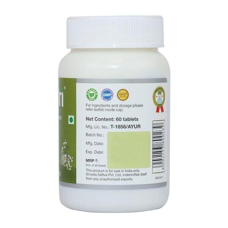 Sri Sri Tattva Shatavari Tablets - 60 tabs - Pack of 1