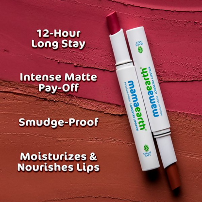 Mamaearth Moisture Matte Longstay Lipstick - Raisin punch - 2 gm