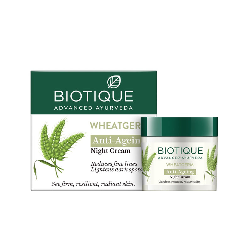 Biotique Advanced Ayurveda WheatGerm Anti-Ageing Night Cream - 50 gm