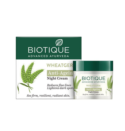 Biotique Advanced Ayurveda WheatGerm Anti-Ageing Night Cream - 50 gm