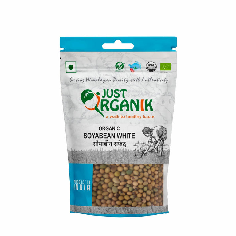 Just Organik Soyabean White - 500 gm