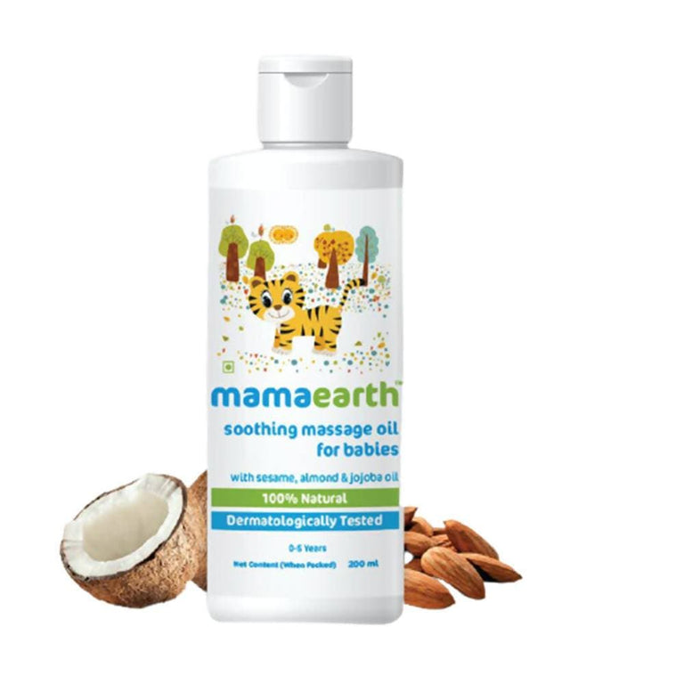 Mamaearth Soothing Massage Oil For Babies With Sesame, Almond & Jojoba Oil - 100 ml