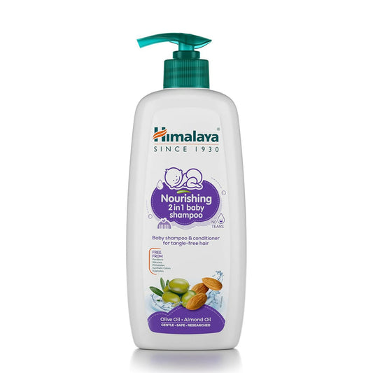 Himalaya Nourishing 2 in 1 Baby Shampoo & Conditioner for Tangle Free Hair - 400 ml