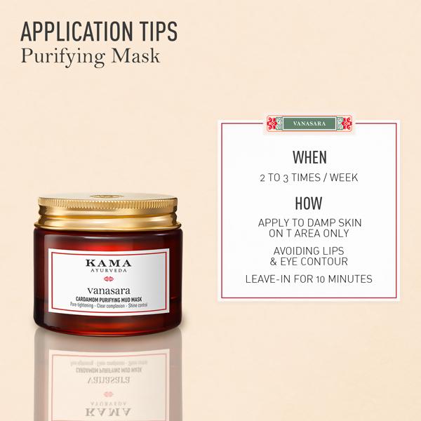 Kama Ayurveda Vanasara Cardamom Purifying Mud Mask - 50 ml