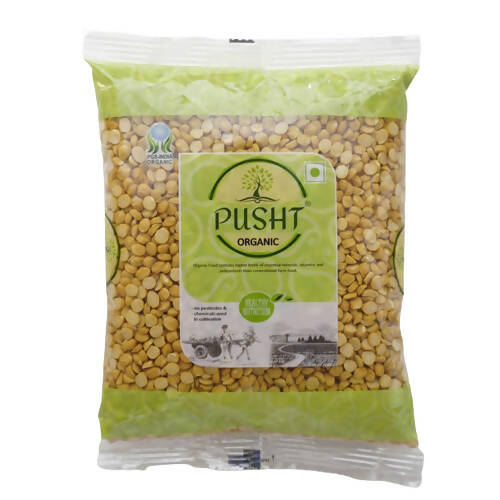 Pusht Organic Chana Dal (Split Bengal Gram Dal) - 1 kg