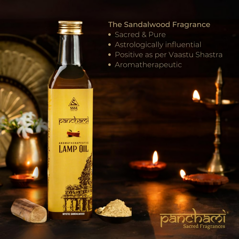 Panchami Sacred Fragrances - Sandalwood Lamp Oil - 500 ml