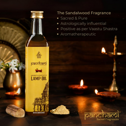 Panchami Sacred Fragrances - Sandalwood Lamp Oil - 500 ml