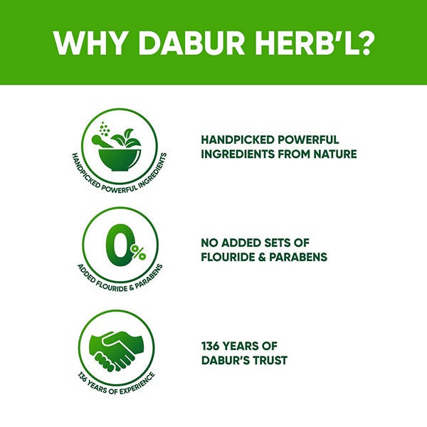 Dabur Herb'l Tulsi - Anti-Bacterial Toothpaste - 200 gm