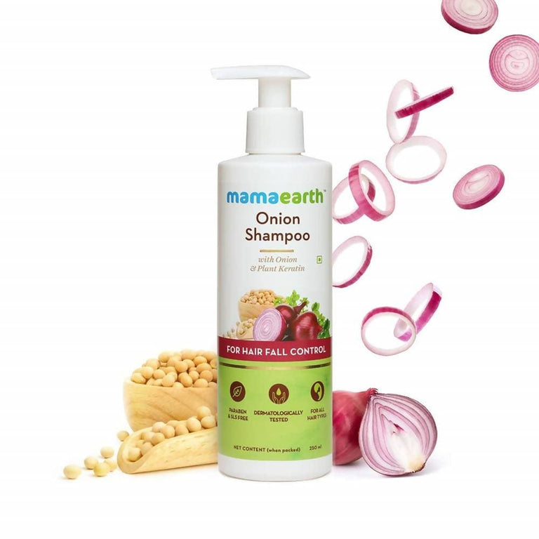 Mamaearth Onion Shampoo For Hair Fall Care - 180 ml - Pack of 1