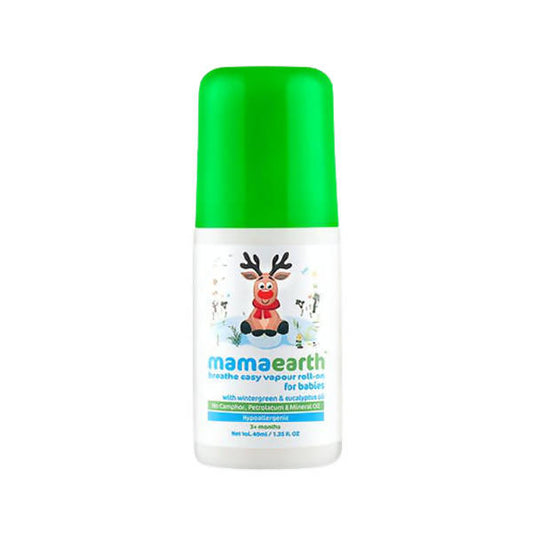 Mamaearth Baby Breathe Easy Vapour Roll-On For Relieves Congestion & Promotes Easy Breathing - 40 ml