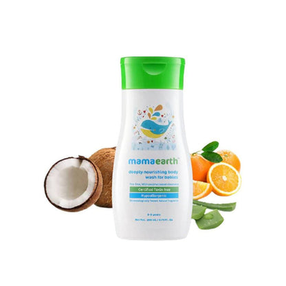 Mamaearth Deeply Nourishing Baby Body Wash For Natural Cleansers & Tear-Free Formula - 100 ml