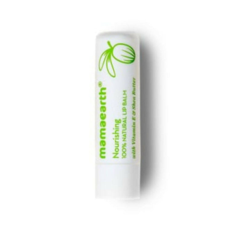 Mamaearth Nourishing 100% Natural Lip Balm With Vitamin E & Shea Butter - 4 gm