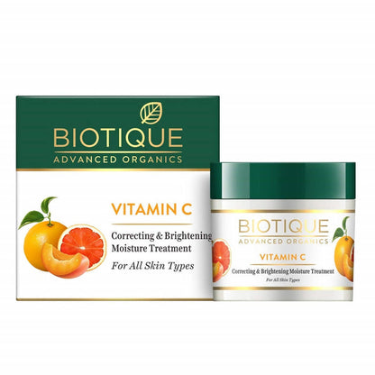 Biotique Advanced Organics Vitamin C Correcting and Brightening Moisture Treatment - 50 gm