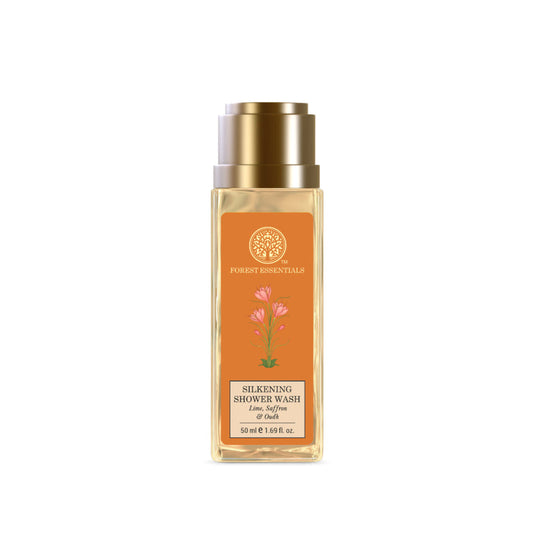 Forest Essentials Silkening Shower Wash Lime Saffron & Oudh - 50 ml