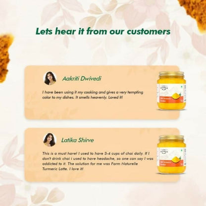 Farm Naturelle Himalayan Turmeric Powder Curcumin-Rich and Pure - 100 gm