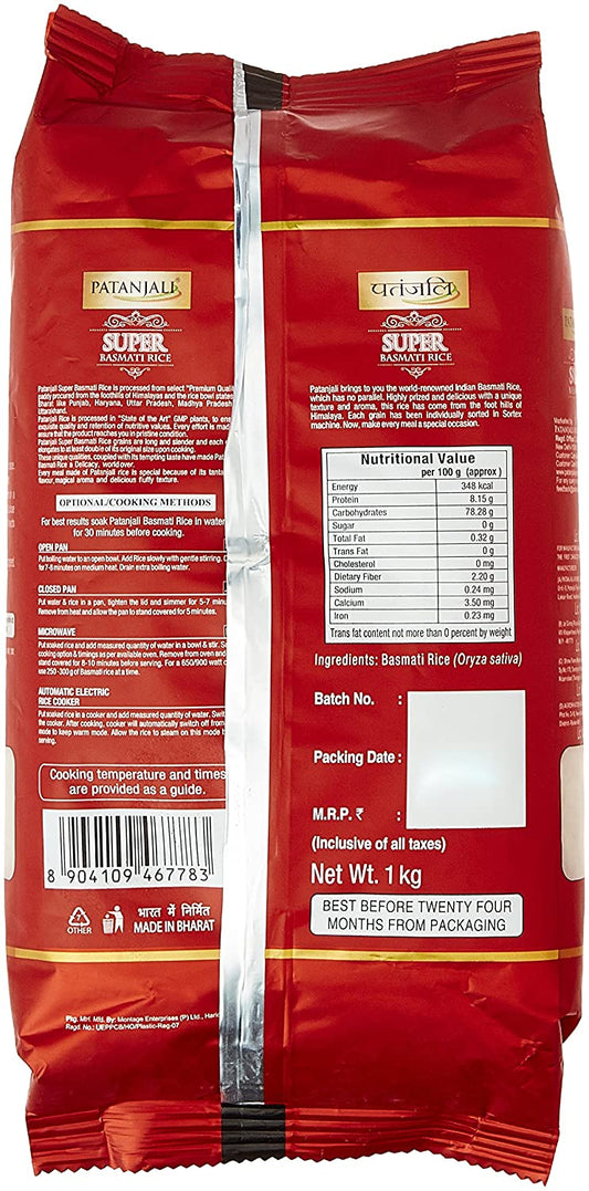 Patanjali Super Basmati Rice - 1 kg