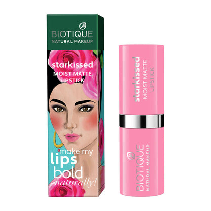 Biotique Starkissed Moist Matte Lipstick - Kiss Of Love - 4.2 gm