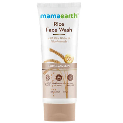 Mamaearth Rice Face Wash With Rice Water & Niacinamide - 100 ml