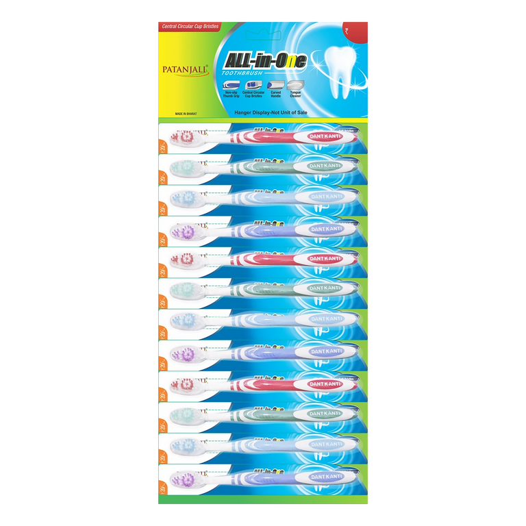 Patanjali Toothbrush All In One Hanger - Set of 12
