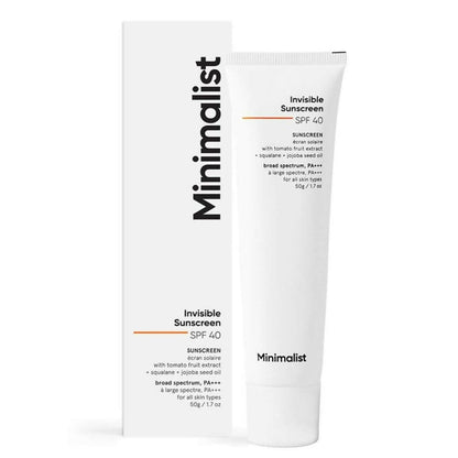 Minimalist Invisible Sunscreen SPF 40+ PA +++ - 50 gm
