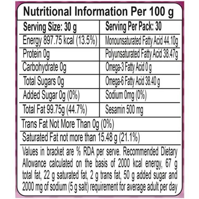 Patanjali Virgin Sesame Oil - 1 L