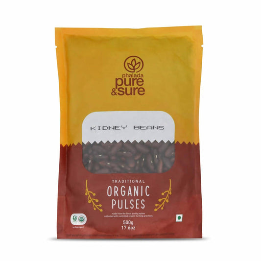 Pure & Sure Rajma / Kidney Beans Traditional Organic Pulses - 500 ml