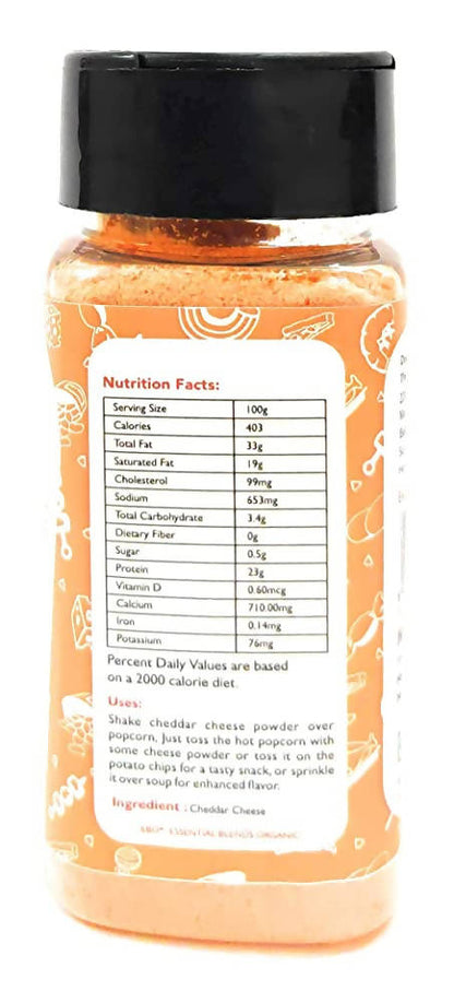 Essential Blends Organic Cheddar Cheese Powder - 60 gm