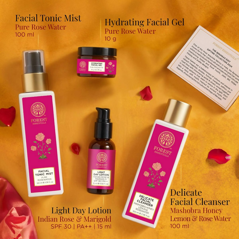 Forest Essentials Patina Rose Glow Kit Gift Box - Gift Box