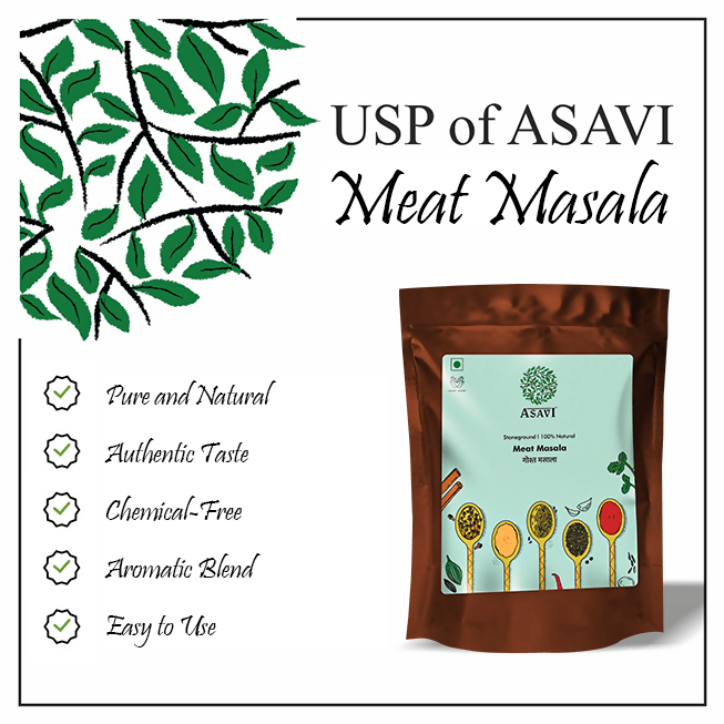 Asavi Stone Grounded Meat Masala - 250 gm