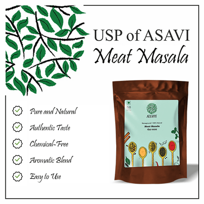 Asavi Stone Grounded Meat Masala - 250 gm
