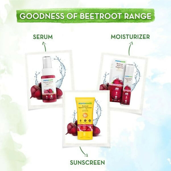 Mamaearth Beetroot Hydraful Sunscreen SPF 50 & PA++++ - 50 gm