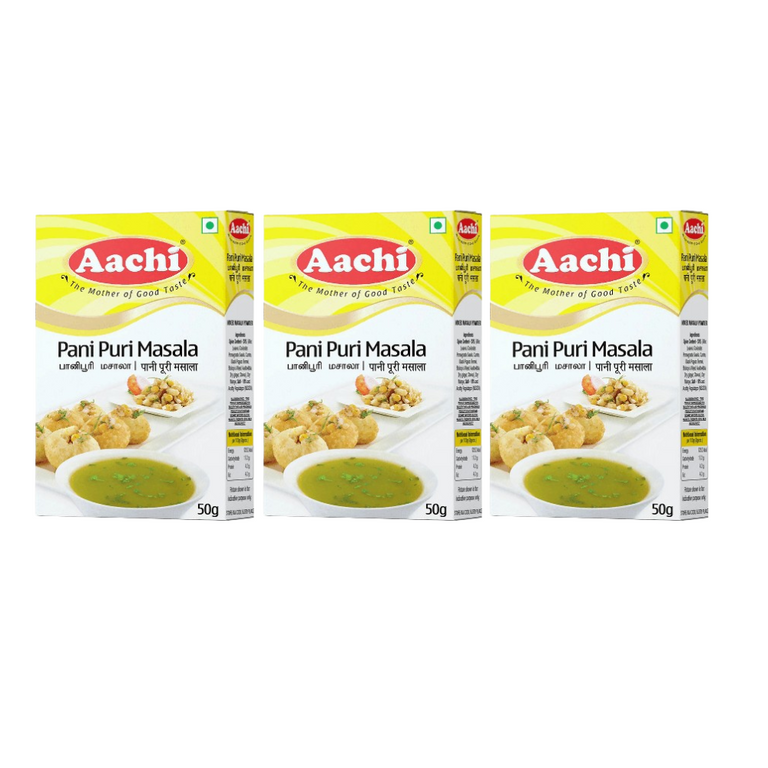Aachi Pani Puri Masala - 50 gm - Pack of 3
