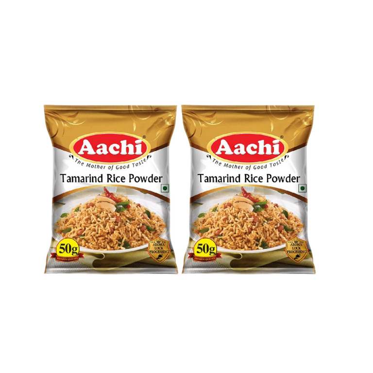 Aachi Tamarind Rice Powder - 50 gm - Pack of 2