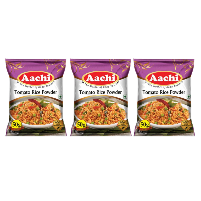 Aachi Tomato Rice Powder - 50 gm - Pack of 3