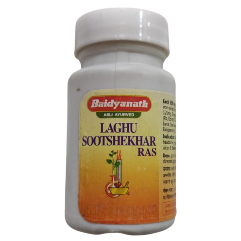 Baidyanath Jhansi Laghu Sutshekhar Tablets - 50 tabs